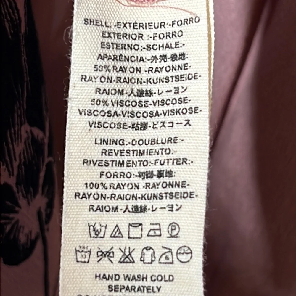 Free people pink/rose floral dress size XS - Picture 12 of 13